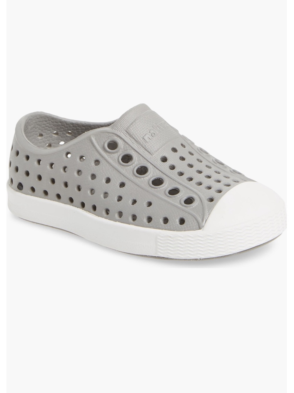 Native Jefferson Water Friendly Slip On Sneakers {pigeon grey/shell white} C5